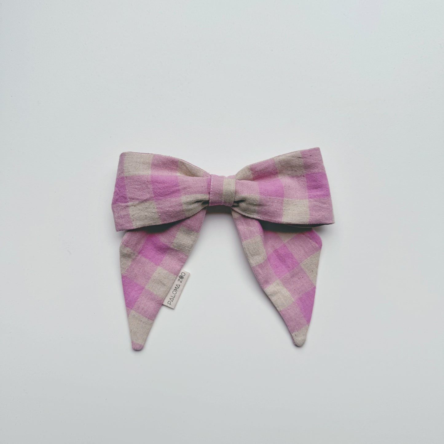 Haarspange Maxi | Pink Karo